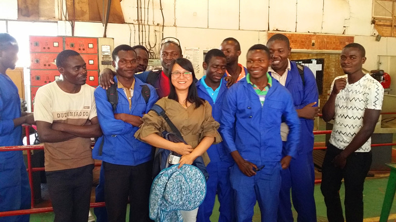 Ms. Luo Mei is with CCS Zambian workers